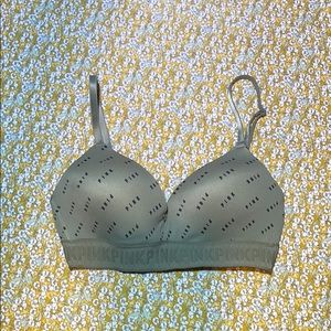 PINK Victoria’s Secret olive green wireless bra